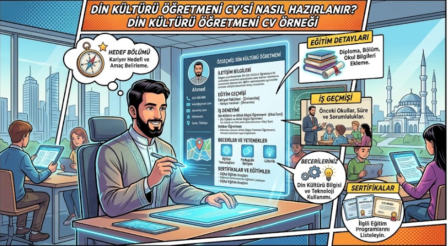 Din Kültürü Öğretmeni CV’si Nasıl Hazırlanır? Din Kültürü Öğretmeni CV Örneği